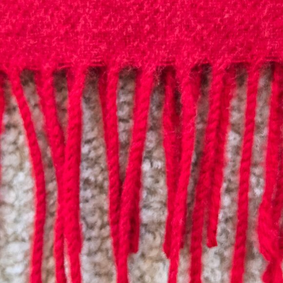 NWT Bronte by Abraham Moon Red Merino Wool Scarf - Picture 8 of 14